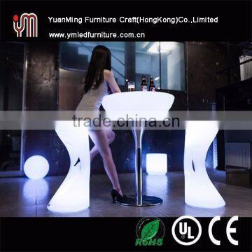 Led Light up Outdoor Furniture Led Bar Table and Chair