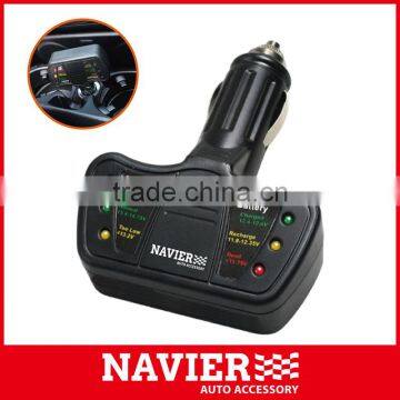 Portable 12V Battery Tester Car Alternator Tester Battery Voltage Tester