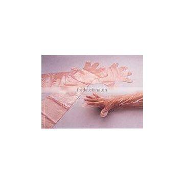 By CE FDA ISO disposable veterinary PE long sleeve glove