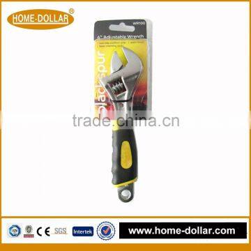 10" Adjustable Hammer Spanner with 2-Color Rubber Handle