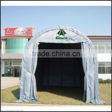 Round Roof Portable Car Shelter , Fabric Car Port, Movable Car Garage , RV Shelter