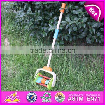 2015 Hot New Wooden Hand Push Cart Toy for Kids,Classic Cartoon Cart Wooden Push Toy,Baby Favorite Wooden Push Cart Toy W05A010 photo-2