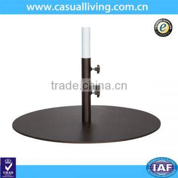 Graden Round Steel Plate Umbrella Base, Black