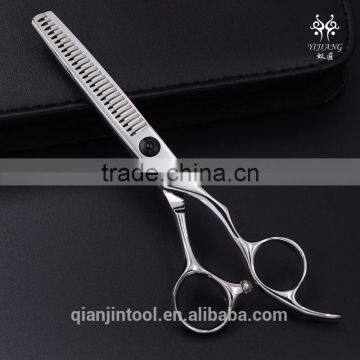 Black screw polishing silver professional hair thinning scissors