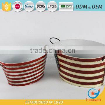 17 Inch Iron Garden Wine in a Bucket Drink Cooler Tub