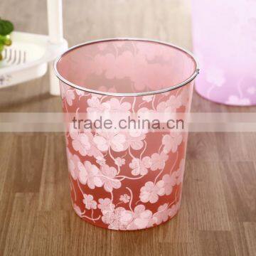 Fashional Style Top Quality Flower Print Popular Used in the Household Dustbin Storage Box photo-5