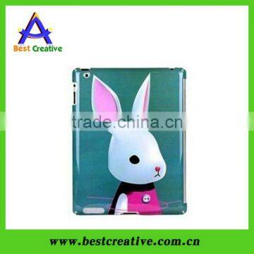 Rabbit Pattern plastic case for ipad2 new ipad