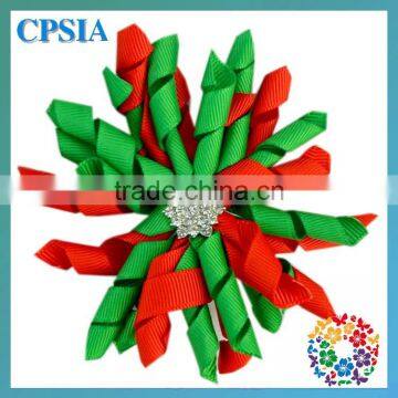 2014 New Artificial Christmas Tree Parts Flower Organza Ribbon Flower