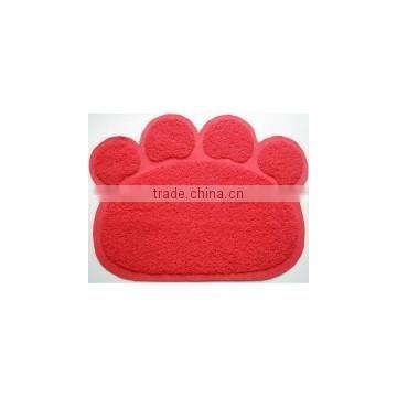 hot feet shape pvc door mat from factory