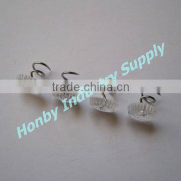 Clear Upholstery Spiral Twist Lock Pins