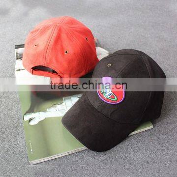 Custom Suede Fabric Embroidery Patch Baseball Cap Without Button photo-4