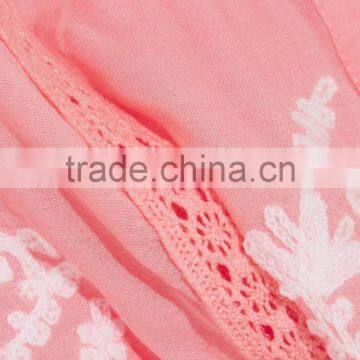 Pretty Boho Crochet-Trimmed Mexican Embroidered Semi-sheer Voile Beach Mini Dress Names Of Girls Dresses HSD5890 photo-6