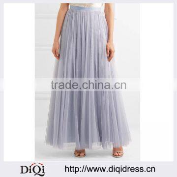 Wholesale Women Apparel Elegant Maxi-length Floor-sweeping Hem Tulle Skirt(DQE0383SK)