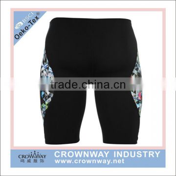 men swimming trunk with sublimation printing fabric insert