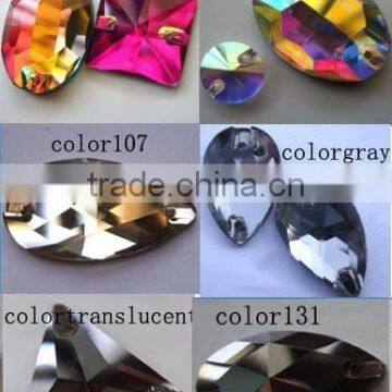 2015 Wholesale Flat Back Loose Stone, Glass Flat Abck Sew-on Stone photo-4
