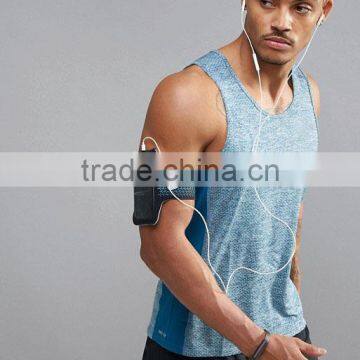 High Quality New Design Summer Cooling Custom Blue Gym Wear Comfortable 100% Polyester Fashion Men Muscle Sport Tank Tops