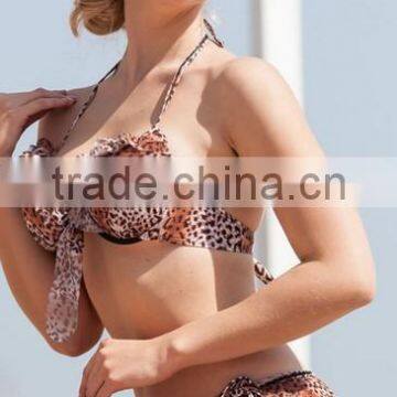 Good Quality Fashion Women Sexy Leopard Swimming Suit