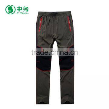 New Design Korean Style Outdoor Orange Breathable Quick Dry Mens Climbing Pants photo-3