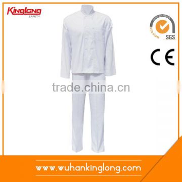 100%Cotton White Service Staff Chef Coat Design hotel uniform