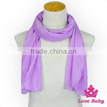 Chinese Wholesale Children Products Linen Baby Solid 0-6Years Length Casual Wear Kids Scarf photo-4
