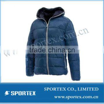 Men Winter cotton padded jacket hoodie Puffer hooded Outwear down coat
