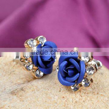 Fashion Rose Trendy Diamond Earrings for Women photo-3