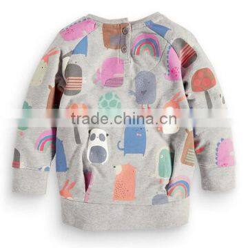 S32292W Autumn Sweatshirt Children Hoodies Girls Boy Clothes Cotton Sports Suit Letter Hoodie photo-3