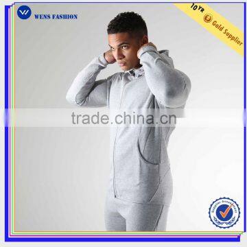 Wholesale 2017gym Toggled Hood Men Sweatshirt Zipper Hoodie