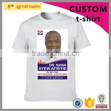 2016 NEW PRODUCT Custom Cheap White Cotton Campaign Election T-shirt photo-2