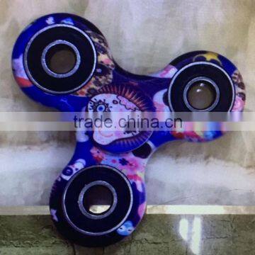 Camouflage Hand Spinner Triangle Finger Gyro Finger Toy Decompression Creative EDC Toys Colorful Spiral photo-4