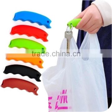 Silicone Shopping Bag Basket Carrier Grocery Holder Handle Comfortable Grip Brand New