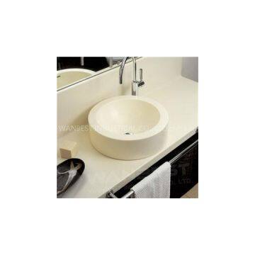 Corian Cream Vanity And Sinks