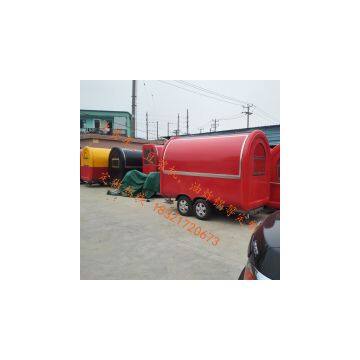 TELESCOPE Coffee Mobile Food Cart Donut Fast Food Trailer Drinks Mobile Street Fast Food Truck