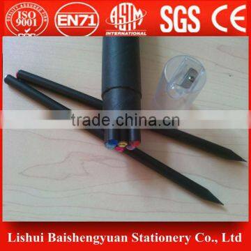 black wooden pencil with diamond sharpener