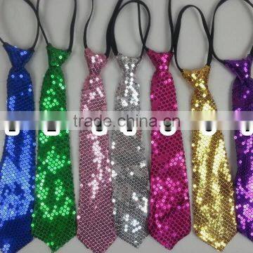 Wholesale newest fashion and cheap bow ties 100% polyester party colorful LED necktie for baby boys