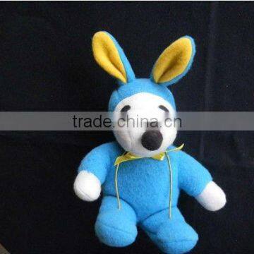 snoopy easter bunny peanuts gang plush toy