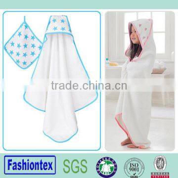 Soft baby muslin bath towel kids bath hooded towel