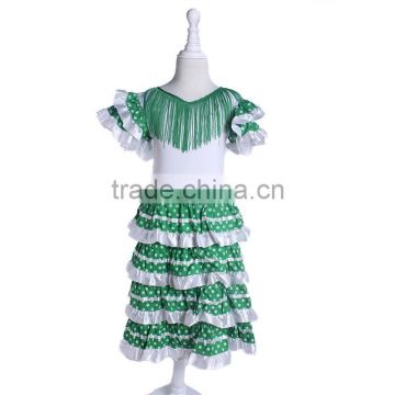 Green princess costume wholesale beautiful princess costume for kids unique design costume