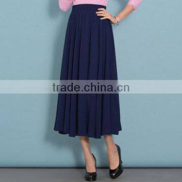 Pictures Of Ladies Long Pleated Chiffon Skirts Long Maxi Skirts For Women photo-4