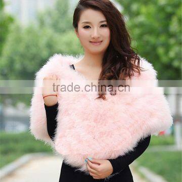 SJ085-03 Fashion Women Scarf and Shawls Furs/Pure White Evening Dress Shawls