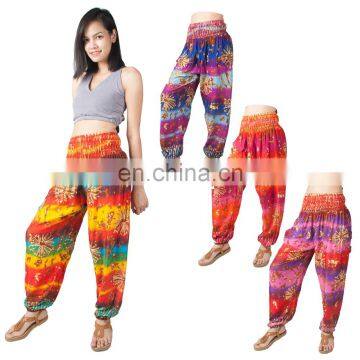 Tie Dye Women's Harem Pants Boho Baggy Genie Yoga Aladdin Trousers Pants