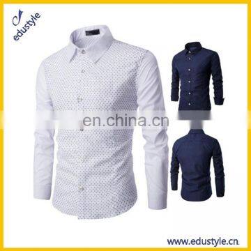 Wholesale Custom Mens White Dress Shirts Long Sleeve