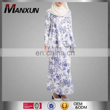 2017 Baju Kurung And Kebaya Malaysia Printed Baju Suits Muslim Cloths