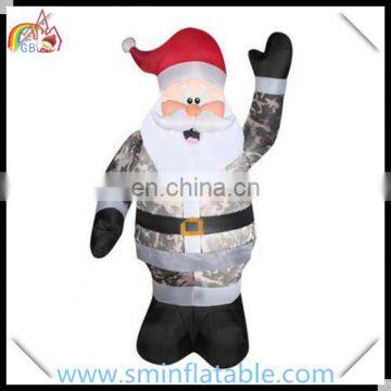 Christmas decorative inflatable santa claus, inflatable led santa decorate for outdoor/advertising/celebration