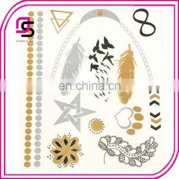 New design Non-toxic Metallic Tattoo