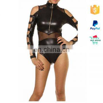 Mix Color Leather Xxxl Pvc Catsuit photo-3