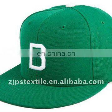 Embroidered 6 Panel 100%Cotton fresh green twill Baseball Cap