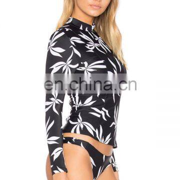 Low Moq Custom Sublimation Fashion Upf 50+ Women Long Sleeve Rash Guard photo-2