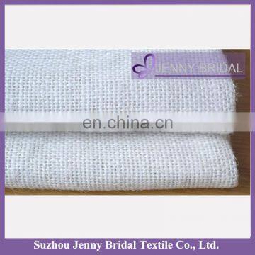 BPL003W white burlap fabric table runner for wedding