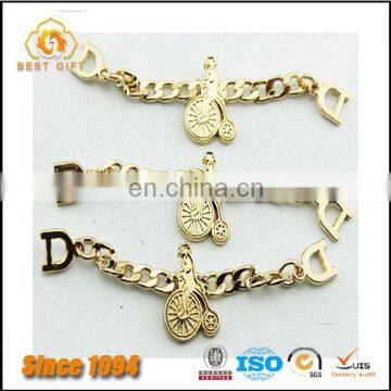 Wholesale Custom Logo Cheap Hardware Bag Accessories Decorative Metal Charms